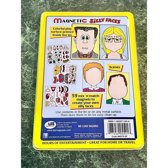 Magnetic Fun Magnetic Silly Faces Set 1 Collectors Edition Lee Publications RARE - Picture 3 of 5
